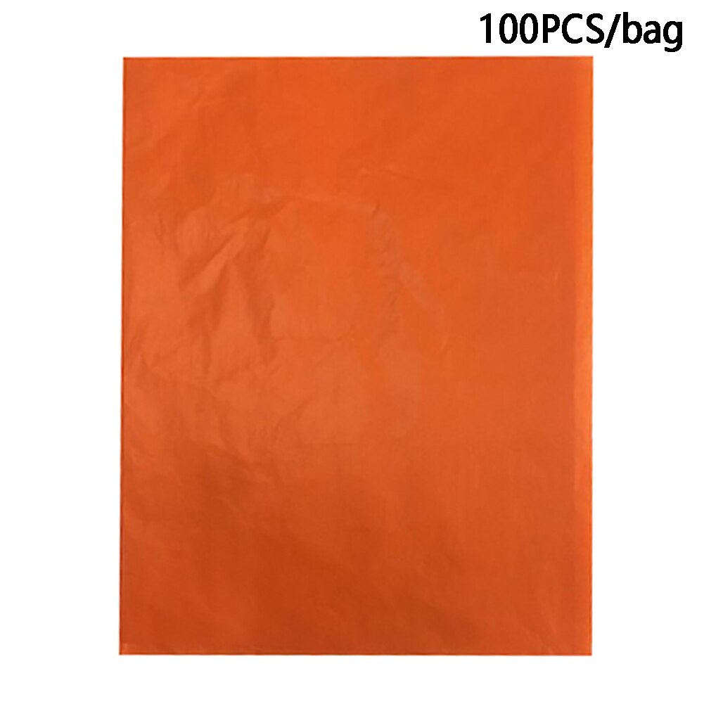 100pcs Cross Stitch One Side Embroidery Tracing Copy A4 Craft Reusable Transfer Fabric Drawing Home Office Colorful Carbon Paper