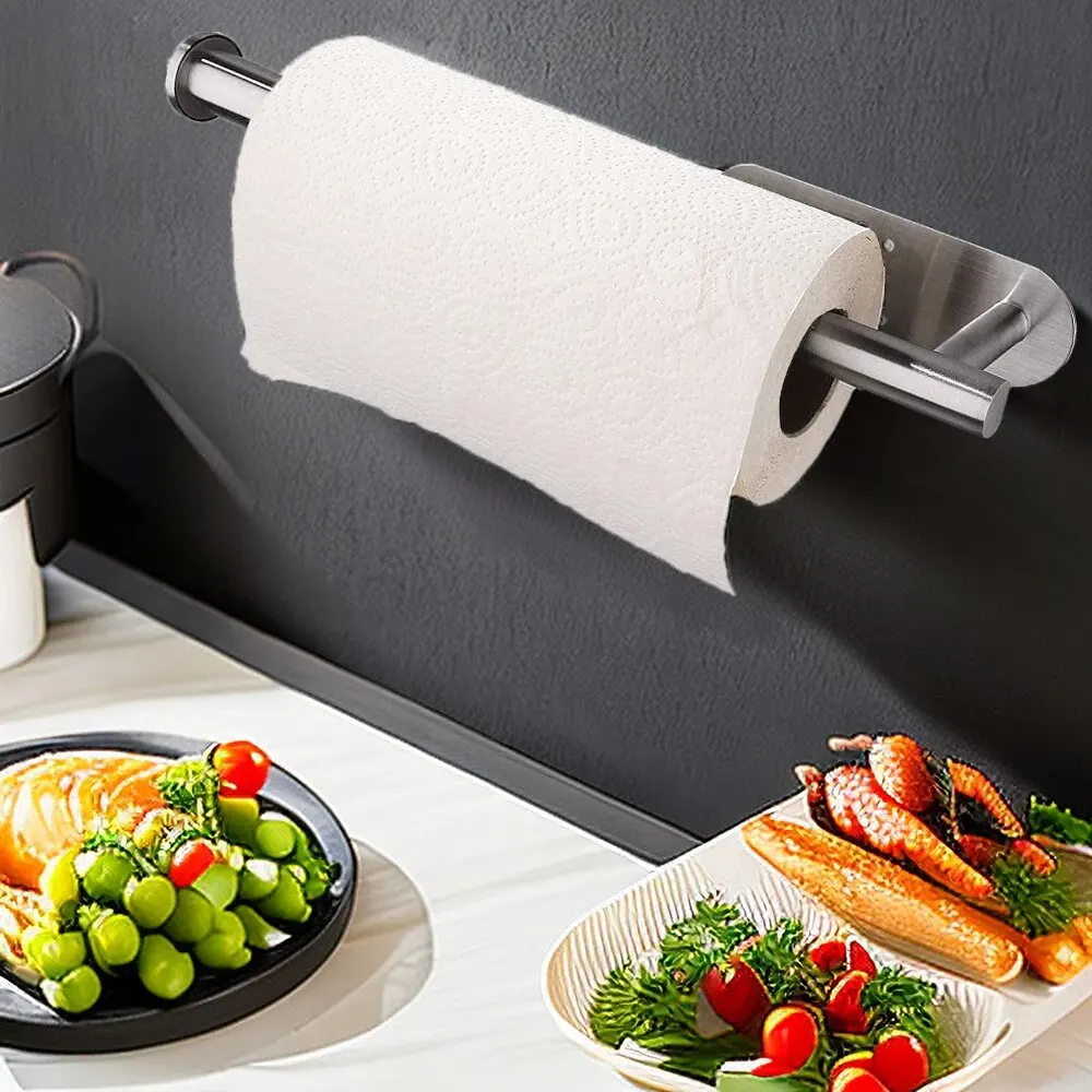 Keuken Papieren Handdoekhouder Zelfklevende Tissue Hanger Toiletrol Dispenser Opbergkast Servetrek Badkamer Accessoires