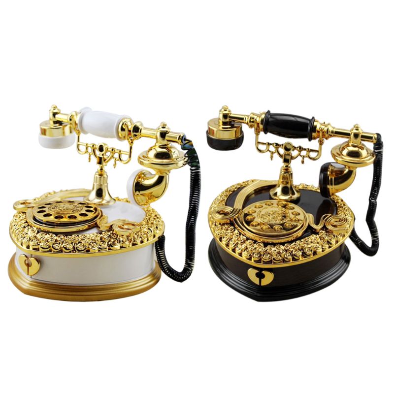 Heart-shaped Telephone Ornaments Jewelry Box Home Decoration