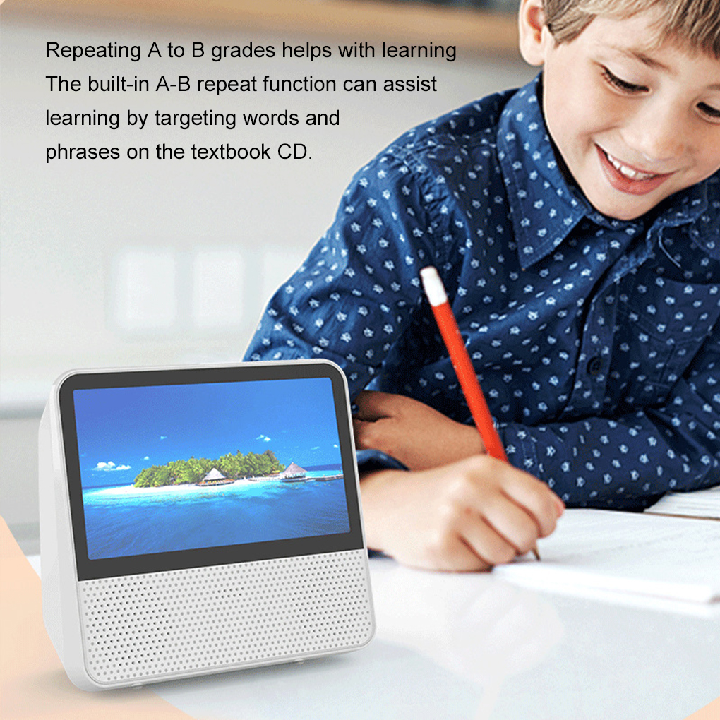 7-Inch DVD Player Multifunctional Portable CD/VCD/DVD BT USB Drive Player 1080P High-Definition Touch Screen Dual Ways Speakers