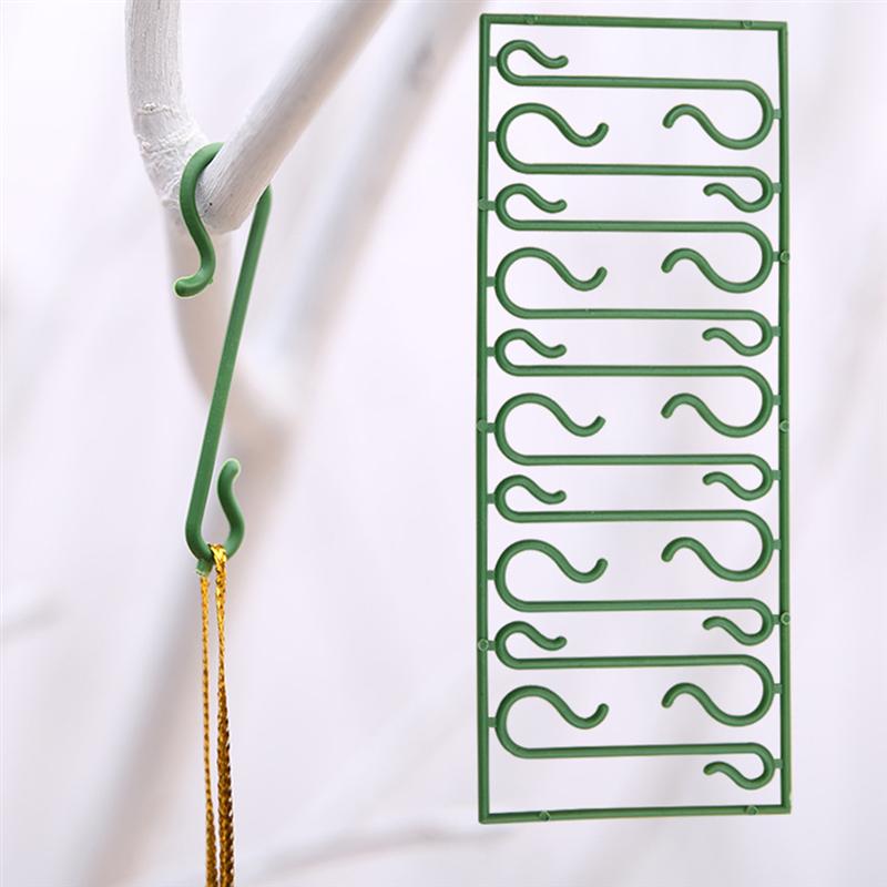 100Pcs Kerstboom Opknoping Haken Kerstman Poppen Hangers Xmas Jaar Pop Craft Snuisterij Accessoires Decoratie