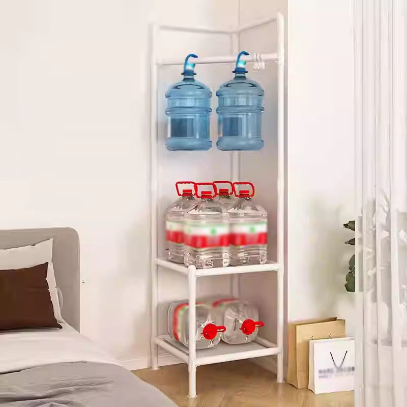 Eck-Kleiderständer aus Metall, bodenstehend, Aufbewahrungshalter für Mantel und Hütte, einfache dreieckige KleiderbüGel, für Zuhause, Schlafzimmer, hängender Kleiderständer