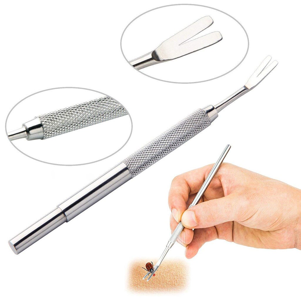 Tick Remover for Dog/Cat/Human in 3 Premium Tick Remover Set Pet Dog Flea Remover Tick Removal Tool Stainless Steel#p4