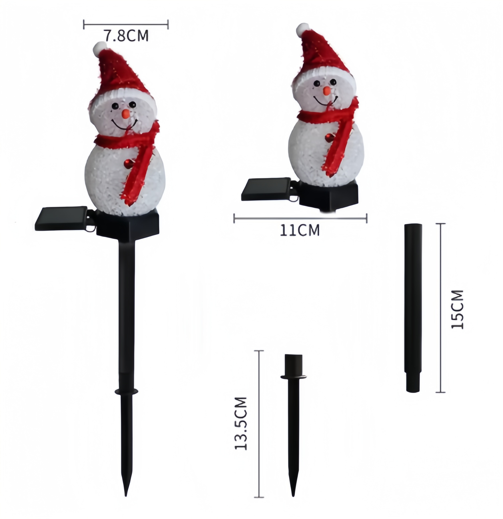 Christmas Outdoor Lawn Decorations, Solar Snowman Lights, Corridor Terrace Lawn Decorations, Cute Decorations
