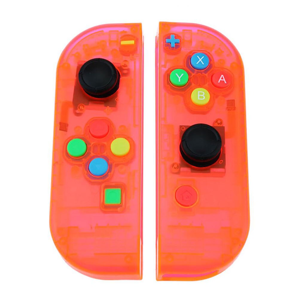 JCD Best price Available Hard Plastic R L Housing Shell Case Cover for Switch NS NX Joy Con Controller for Joy-Con frame: Clear Orange