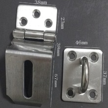 Thickened 90 Degree Right Angle Lock Door Buckle Stainless Steel Padlock Hasp Door Safety For Warehouses, Doors, Sliding Doors