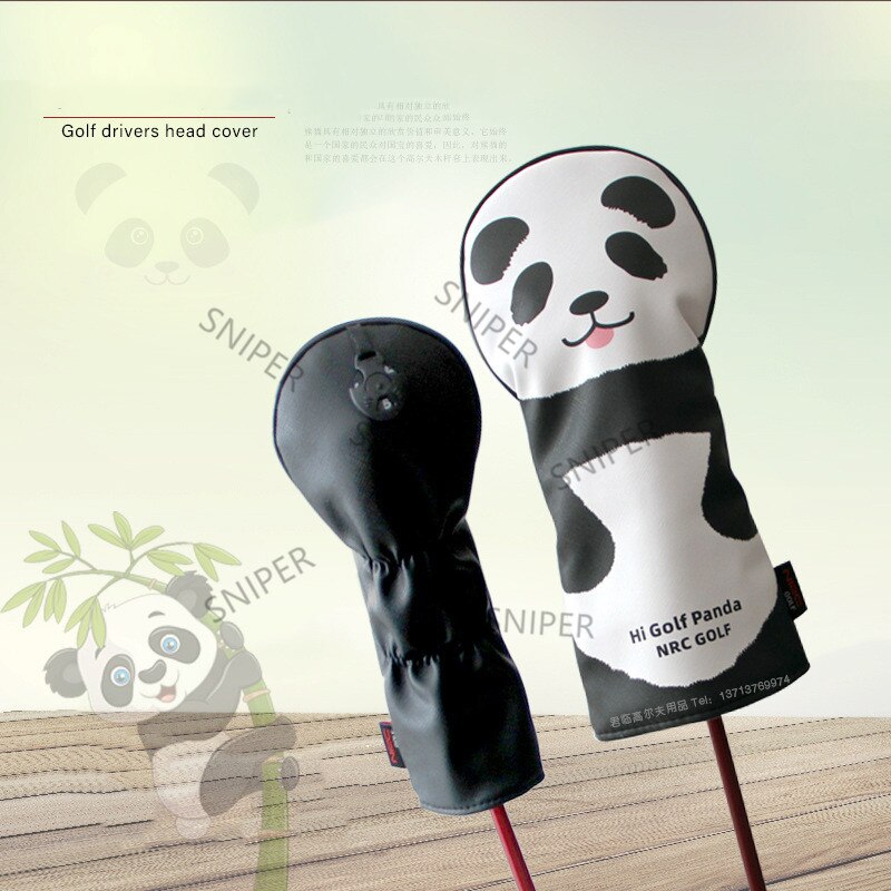 Golf Head cover Golf Panda Golf Driver Fairway Wood set Cartoon headcovers