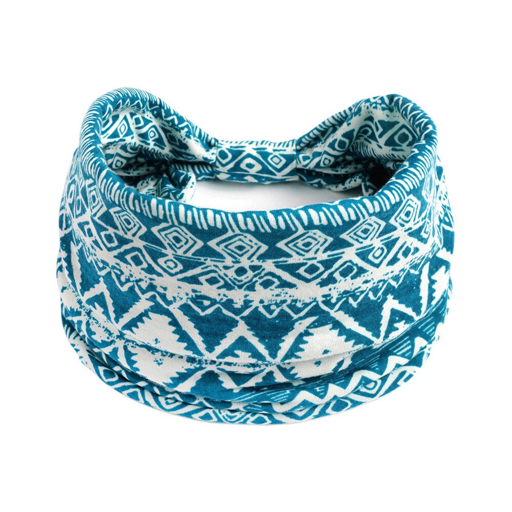 Bedrukte dames haarbanden zomer meisjes hoofdbanden elastische bandana's hoofddeksels voor sport tulband elastische haarband haaraccessoires: 4