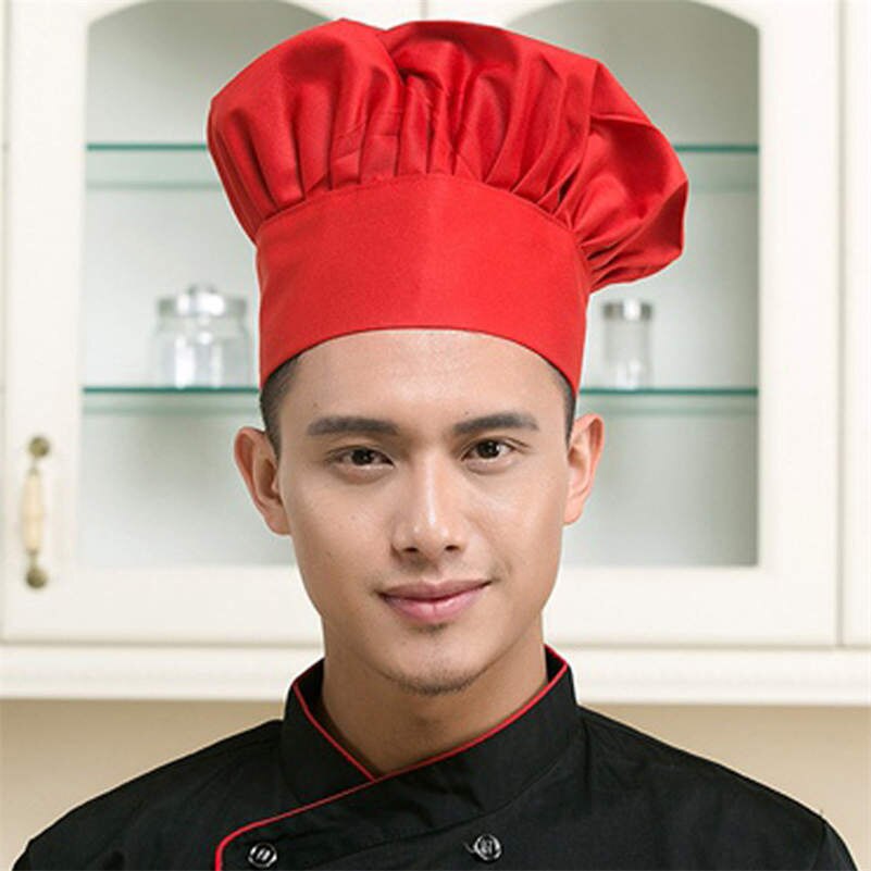 Chapeau de Chef , extensible, ajustable, pour hommes, pour cuisinier, boulanger, champignon: 4