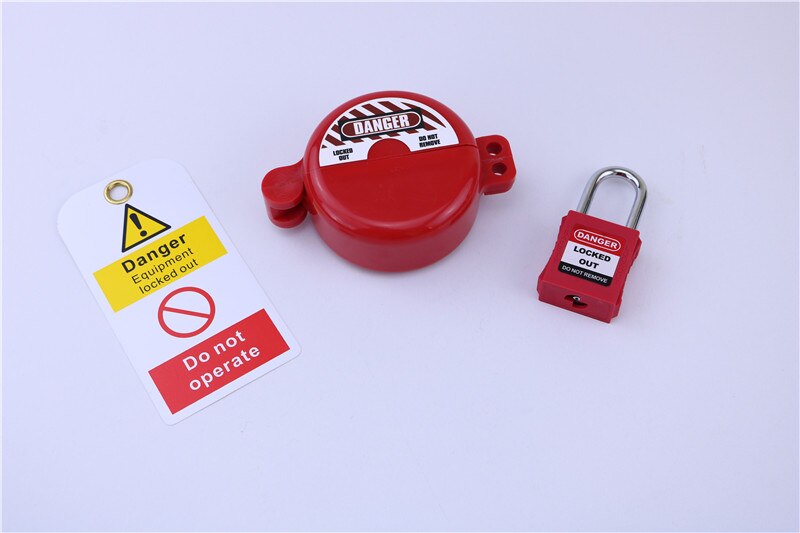 Cylinder Tank Lockout Valve hand wheel lock Gas storage Tank gas Valve lock: with padlock tag
