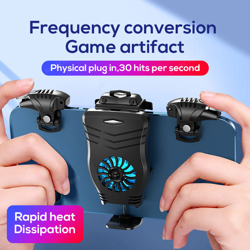 SACEC PSENS kontroler do gier na telefon komórkowy wyzwala telefon grzejnik 2w1 Smartphone uniwersalny wentylator chłodnicy Shooter L1R1 Gamepad Joystick