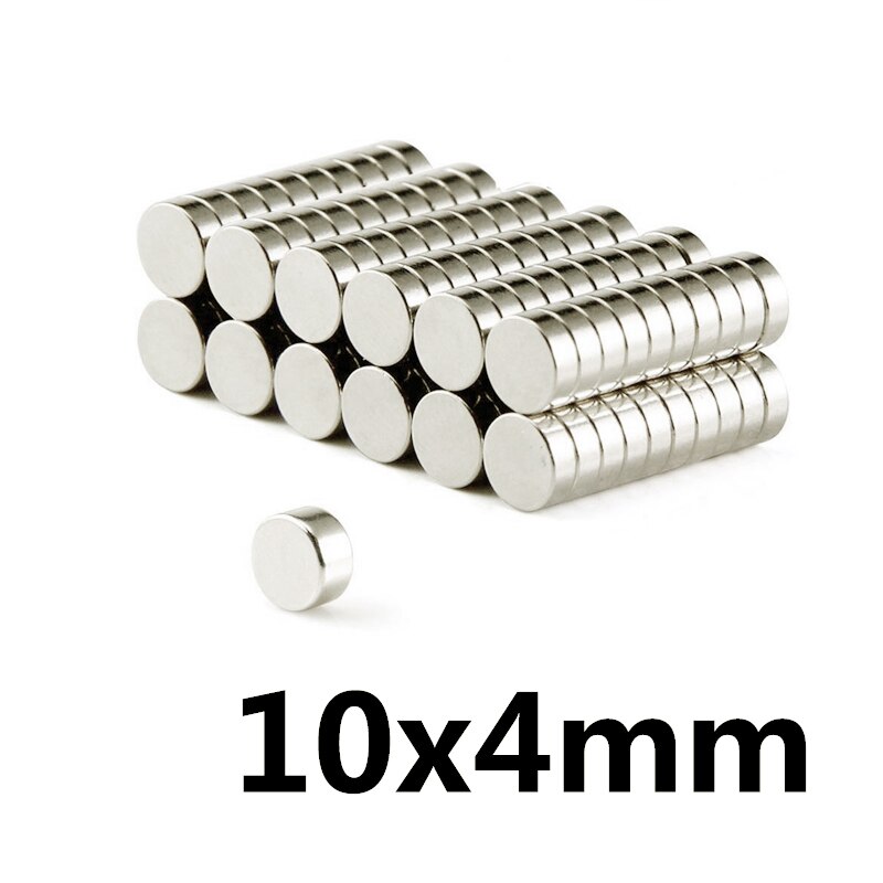 10/20/50/100Pcs 10X4 Mm Neodymium Magneet Super Sterke 10Mm X 4mm Krachtige Magneten 10X4 Mm Permanente Kleine Ronde Magneet 10*4 Mm