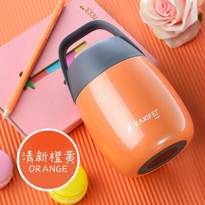 Fiambrera térmica para niños, recipiente para comida, termo para sopa de boca grande, acero inoxidable, 450ml, 6-12 horas