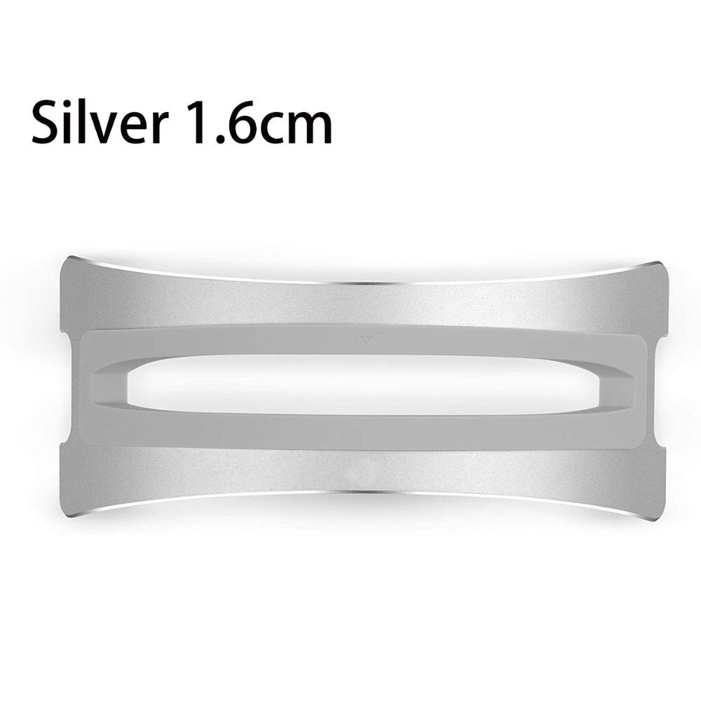 Vertikal aluminium plassbesparende antiskli bærbar stativ stasjonær montert holder til eple macbook pro luft netthinnen laptop tilbehør: Sølv 1.6cm
