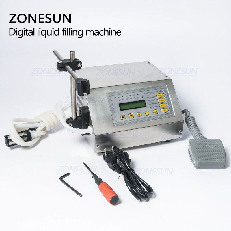 ZONESUN Numerical control liquid filling machine on the English control panel GFK-160 5-3500ml