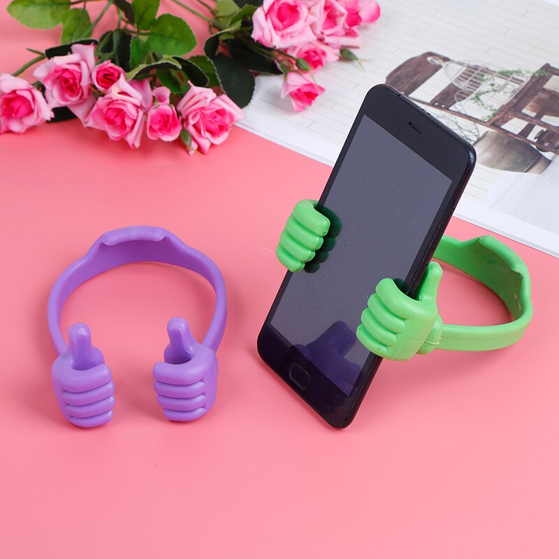 Universal Adjustable Plastic Thumbs Modeling Mobile phone Holder Personality Phone Stand Bracket Holder