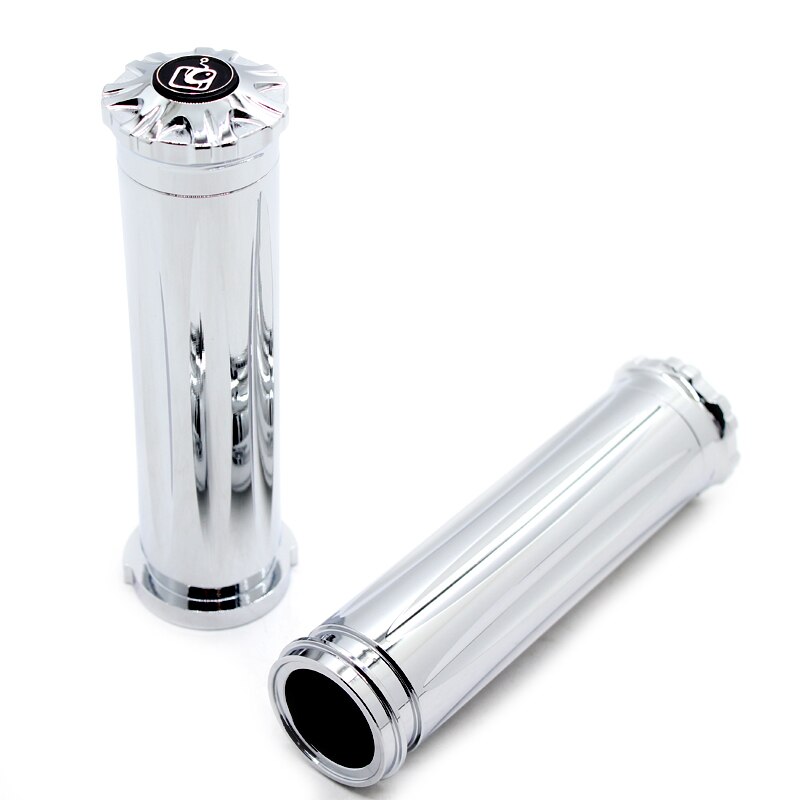 Motorcycle Grips For Harley Electronic Throttle Wire Touring Tri-Glide 1" Aluminium CNC Handlebar Hand Grips: Chromium plating