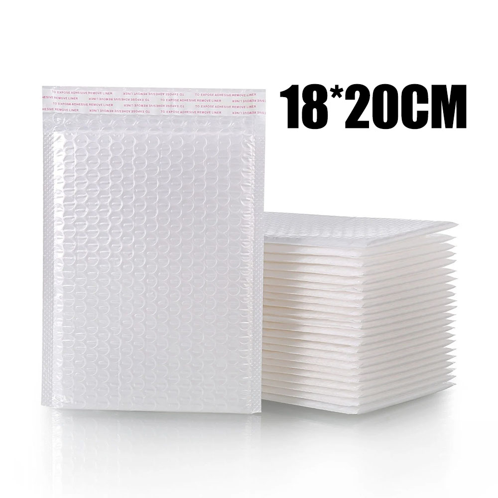 10-100 sztuk kopert bąbelkowych Hurtownia białych wyściełanych kopert robić pakowania prezentów samoprzylepnych Torby wysyłkowe Koperta bąbelkowa: L / żółte światło