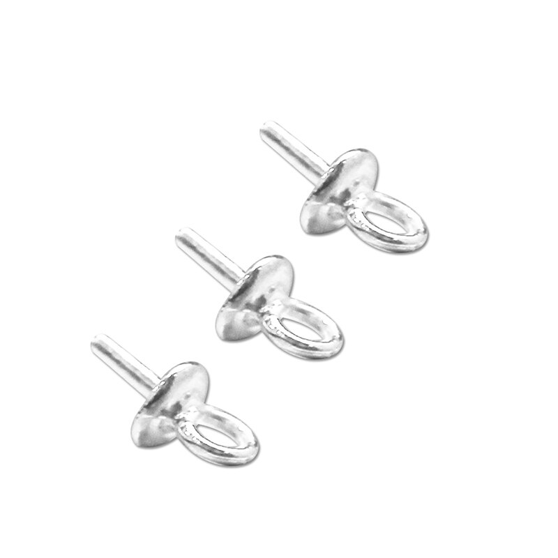 Beadsnice 925 Stering Silver Bail Connectors pendant bail connector pendant beads cap 10pcs per lot