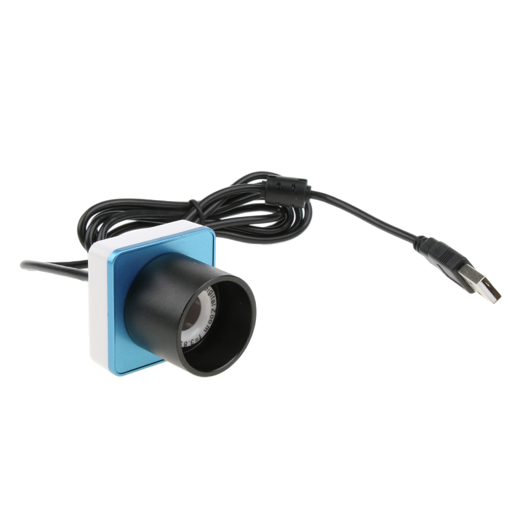 Usb 0.3mp teleskop mikroskop elektronisk okular digitalkamera 1.25 tum /31.7mm ( svart+blå)