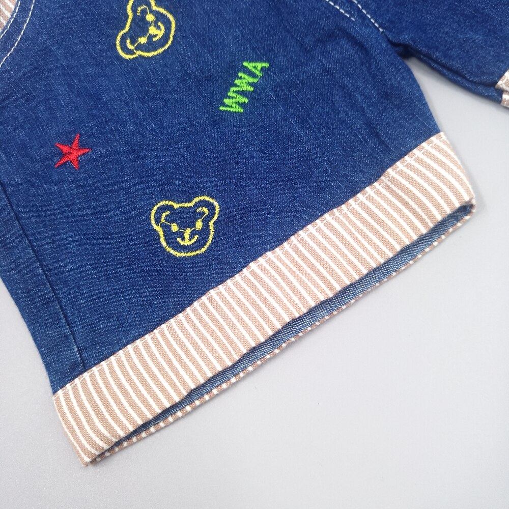 9 M-3 T Baby Jongens Meisjes Denim Korte Overalls Voor Zomer Baby Peuter Kids Jeans Rompertjes Leuke Hond jumpsuit Voor Kind Kleding