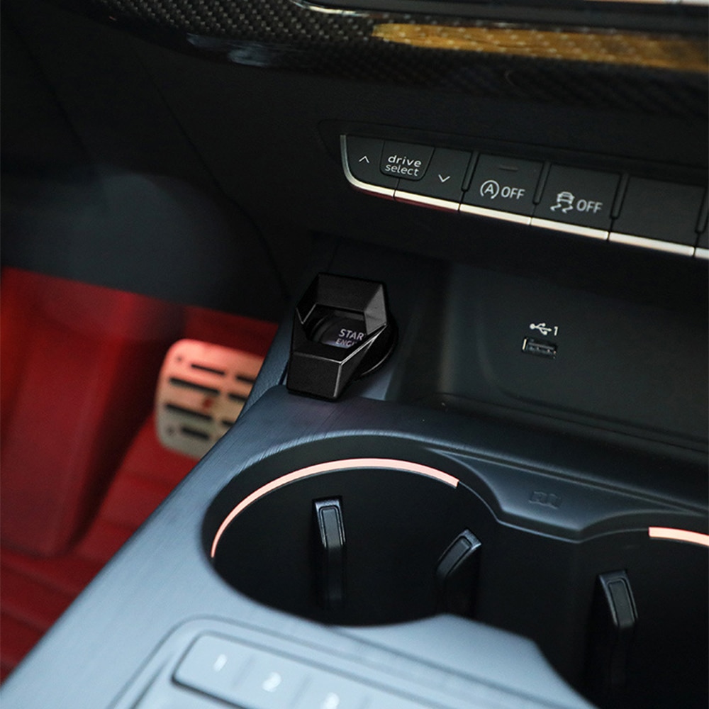 Pegatina decorativa para coche Toyota RAV4 Alphard VELLFIRE Sienna YARiS Auris Corolla Prius, botón de arranque y parada de motor