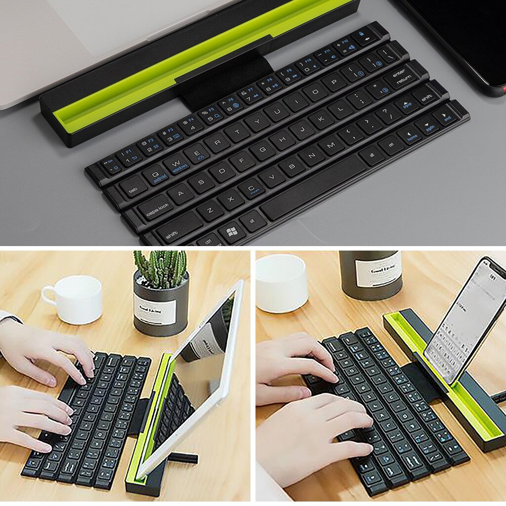 64 Keys Reels Mini Foldable Keyboard Foldable Wireless Keyboard For Tablet For Easy Carry Multi Device A Key Switch