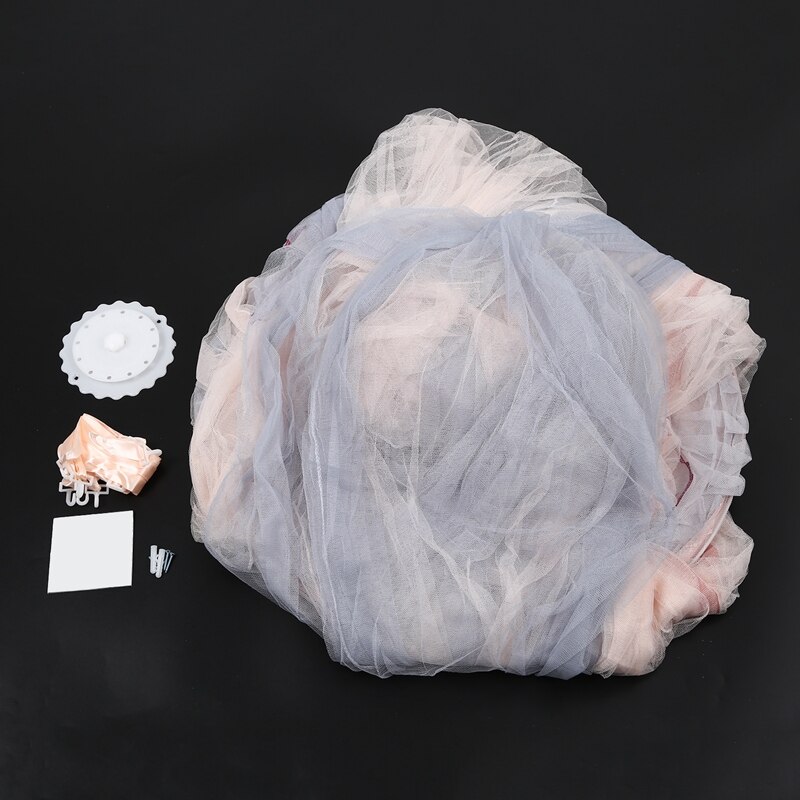 Bed Canopy Double Colors Hung Mosquito Net Princess Bed Tent Curtain Foldable Canopy On The Bed Fairy Lace