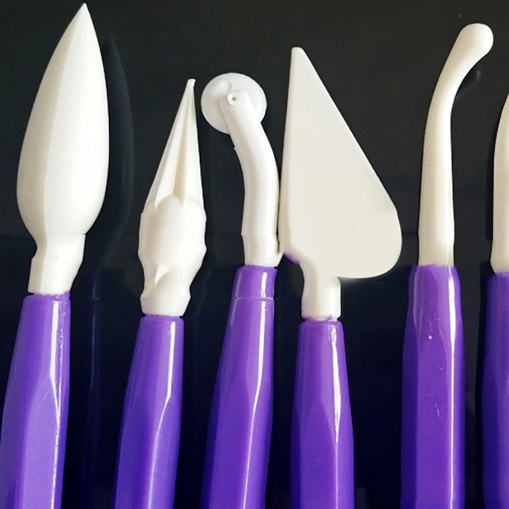9pcs Plastic Clay Sculpting Set DIY Cake Modelling Tools Carving Sculpture Shaper Handicraft Clay Tools