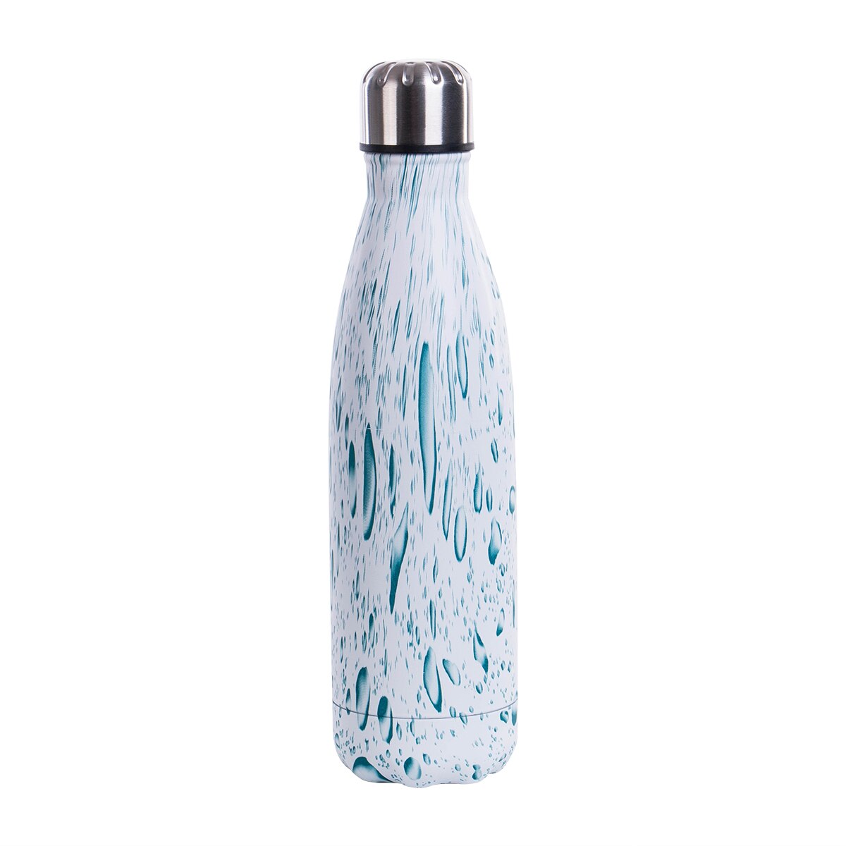 500ML bouteille d'eau vide isolé flacon Sport thermique froid froid tasse en acier inoxydable tasse en marbre tête tasse: C