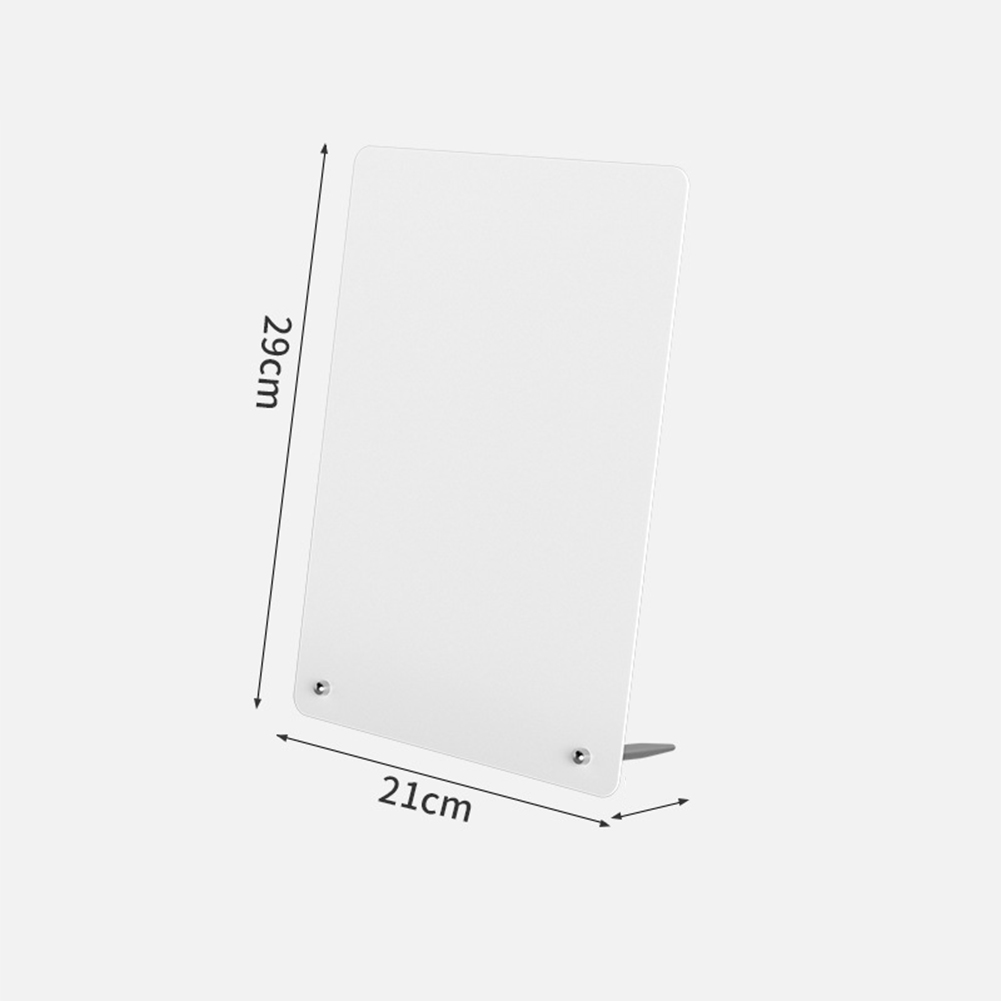 Magnetisch prikbord met standaard Magnetisch whiteboard voor tafelblad met magnetische klem Metalen bord voor magneten Display: Blauw