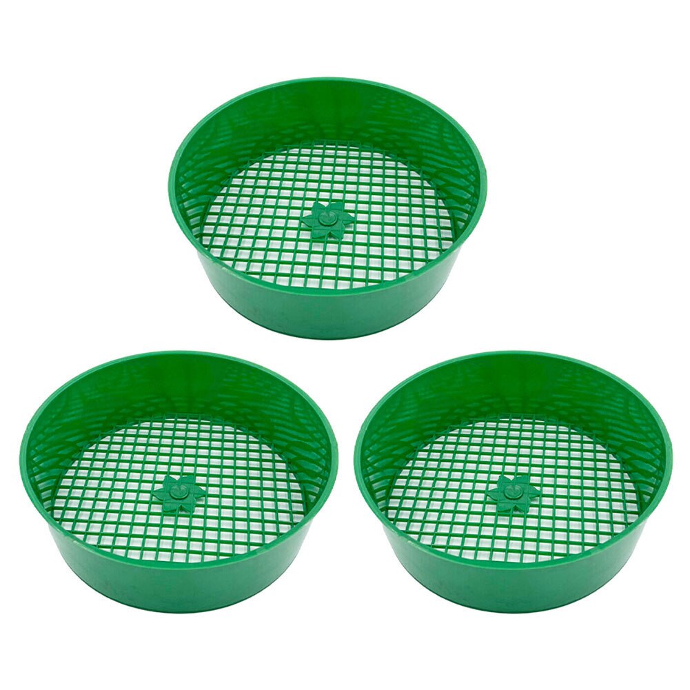 Soil Sieve Plastic Garden Sieve Seedling Green For Compost Soil Stone Mesh Filtration Large Stones And Twig From Garden Tool