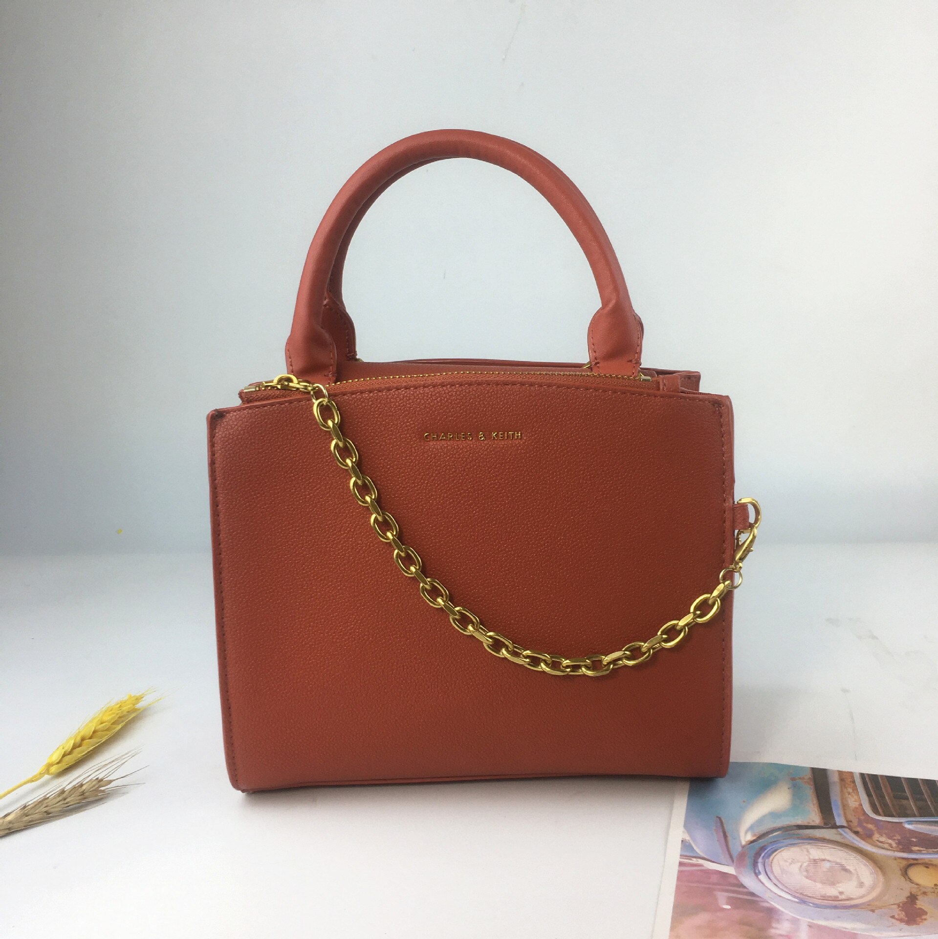 Novo mini asa corrente mensageiro saco 2020: Brick Color