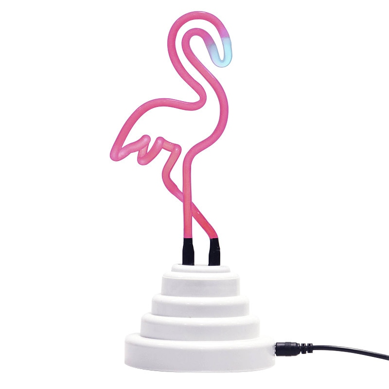 Neon Neon Sign Decoratie Led Nachtlampje Cloud Rainbow Flamingo Vorm Kleurrijke Bureaulamp Voor Indoor Bruiloft Verlichting