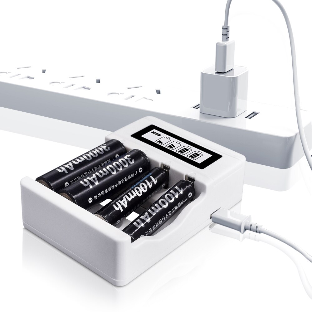 1.2V Aa Batterij Oplader Voor 1.2V Ni-Mh Aa Aaa + Aa 1.2V Oplaadbare Batterijen + Aaa Oplaadbare aaa Batterij Batterijen Voor Speelgoed