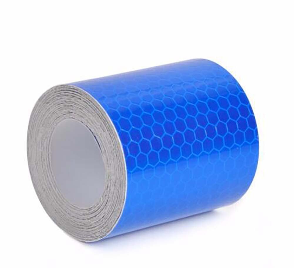 6 farbe Reflektierende Sicherheit Warnung Klebeband Sicherheit markieren Reflektierende Band Aufkleber Automobil Motorrad Reflektierende Streifen Auto Styling: Blau