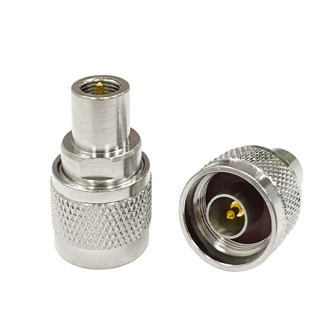 1pc connettore cavo FME a N maschio femmina presa dritto adattatore RF coassiale in ottone nichelato