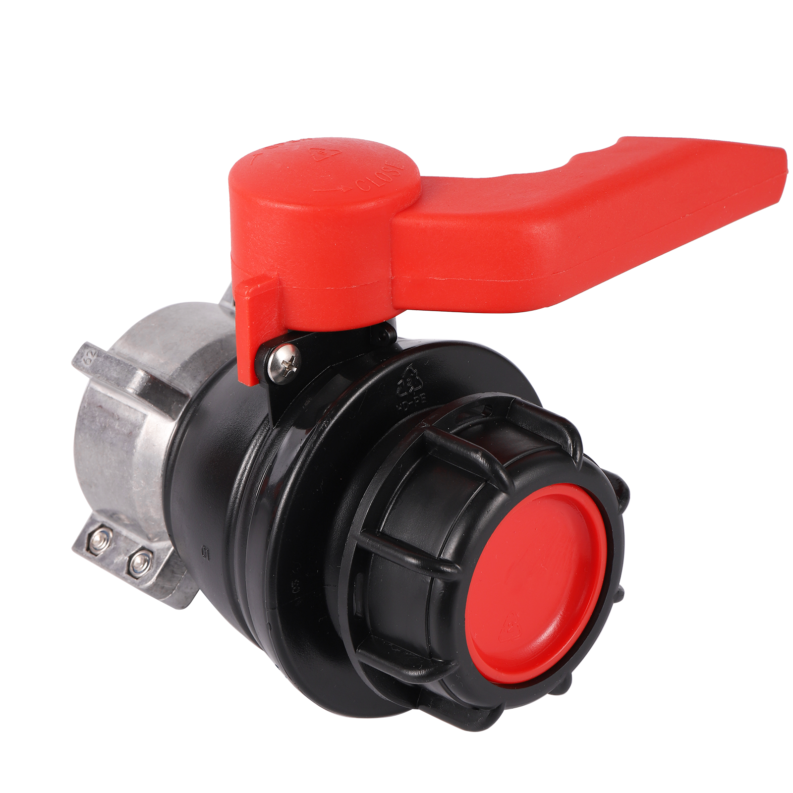 Aluminum alloy ball valve S60mm Coarse Thread Ball Valve 1000L IBC Tank Adapter Intermediate Bulk Container Discharge Valve