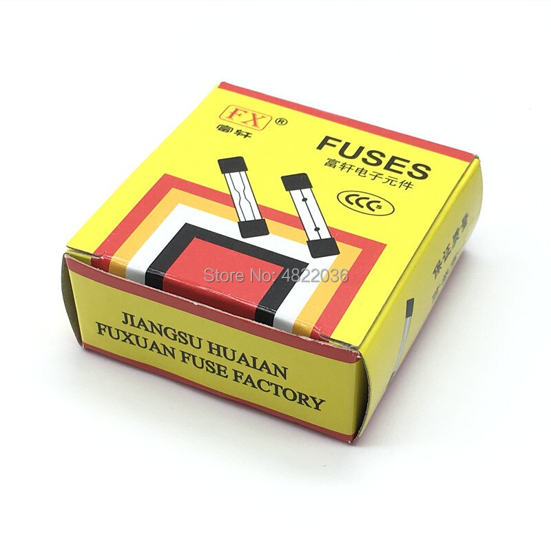 100PCS 5*20MM GLASS Quick Blow FUSE 5*20 Fast Blow insurance tube 5X20MM 250V 0.1A/0.5A/1A/2A/3A/4A/5A/6A/7A/8A/10A/15A/20A