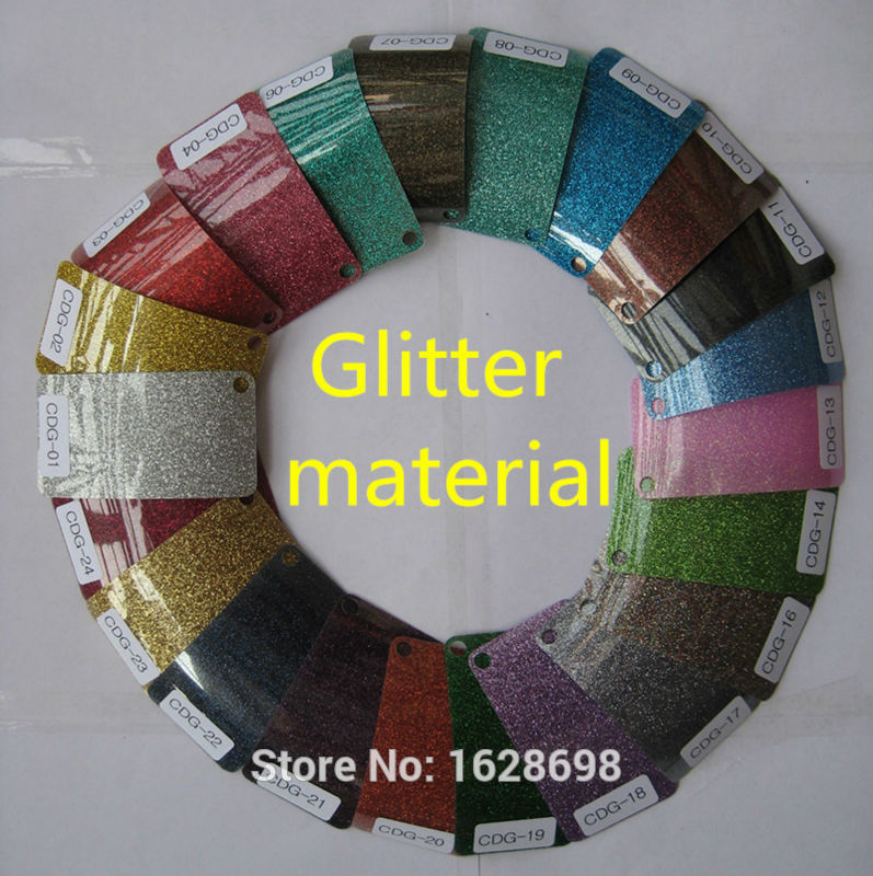 Ijzer Op Glitter Warmteoverdracht Vinyl Printing Warmte-overdracht Film -- CDG-19 Groene kleur