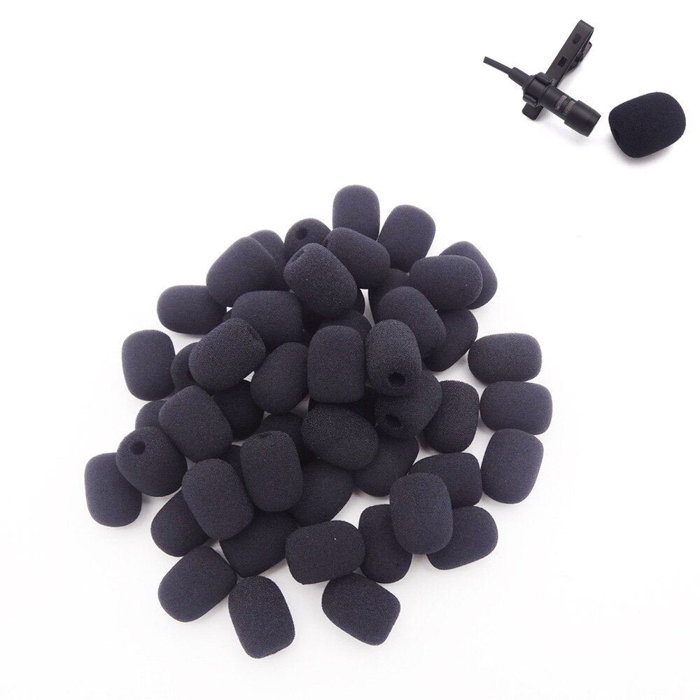 10Pcs/5Pcs Ronde Bal Lavalier Microfoon Foam Voorruit Spons Windschermen 6Mm Opening Voor Revers Headset Microfoon