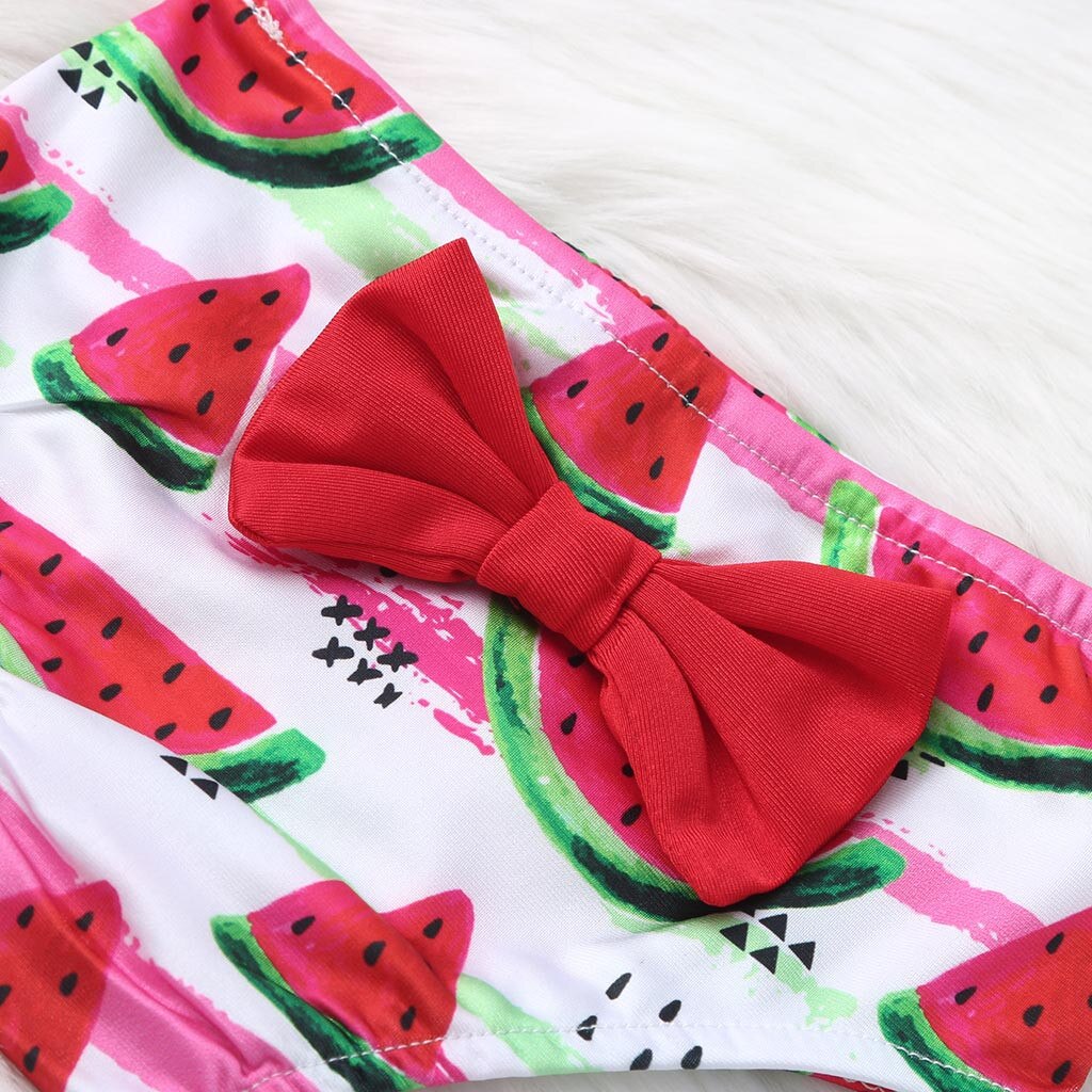 ARLONEET Toddler Kids Baby Girls Tassel Watermelon Print Summer Swimwear Swimsuit Bikini Outfits kid swimwears baby girl clothes