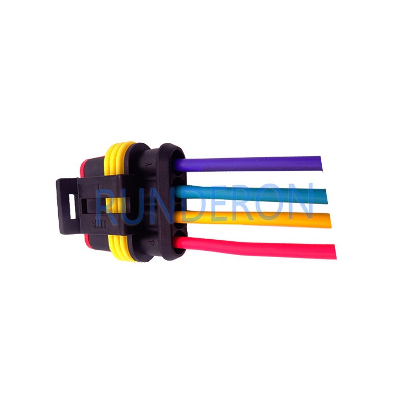 Auto Parts 4 Pin Wire Harness Connector Plug for-Bosch Urea Pump Temperature Sensor Socket