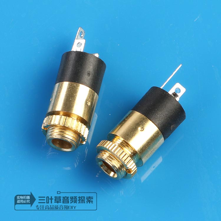 3.5mm panel mounted headphone socket panel mounted socket headphone jack DIY audio socket