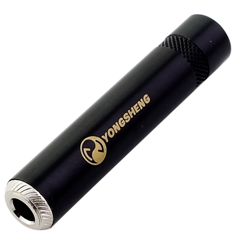Neutrik Yongsheng delle YS2203P grande tre-nucleo femminile spina stereo da 6.35/6.5mmTRS oro-placcato guscio in metallo: YS2203PB / 5pezzi