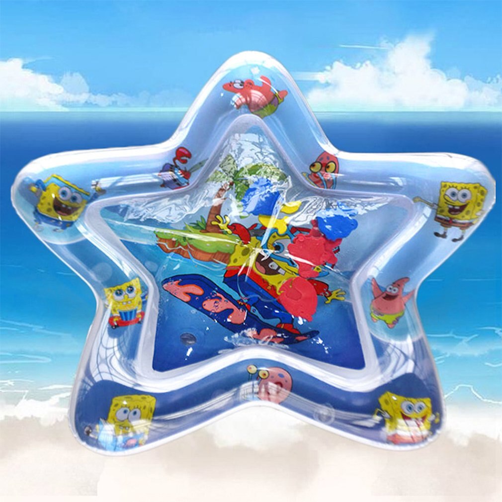 Di Acqua creativo Zerbino Del bambino Gonfiabile Accarezzò pad Del bambino Gonfiabile Cuscino Gioco infantile Zerbino bambino Divertente colpetto Giocattoli pad: Five-pointed stella