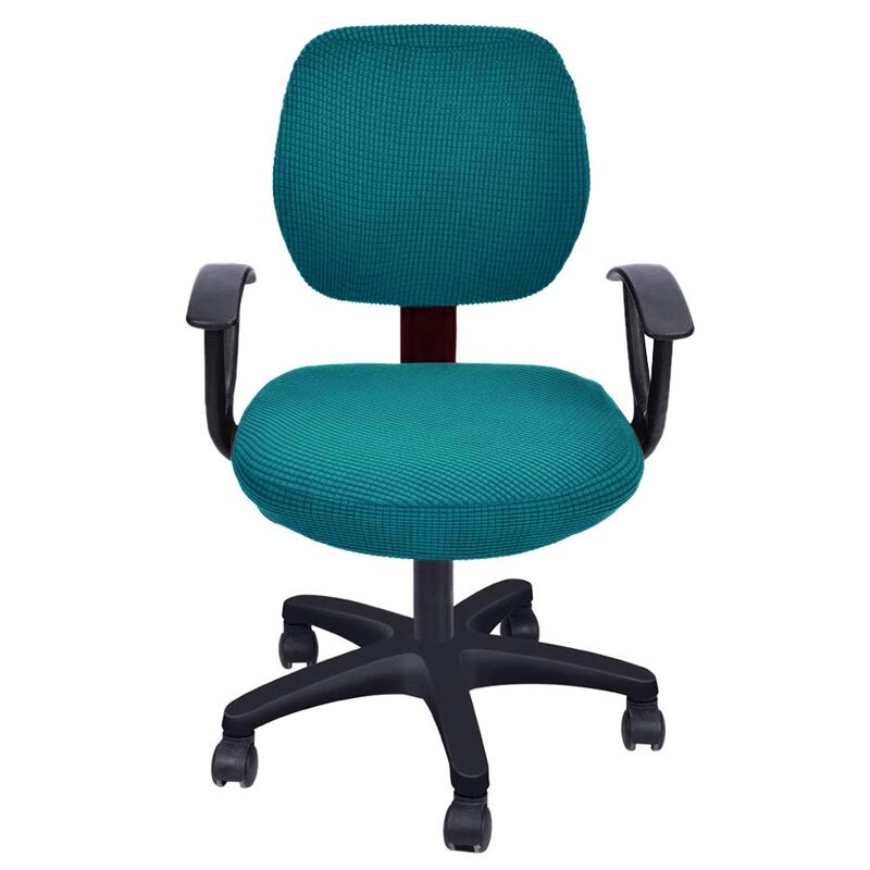 3 arten Material Büro Stuhl Abdeckung strecken Computer Stuhl Abdeckung Schreibtisch Stuhl Sitz und Zurück Abdeckungen Universal-