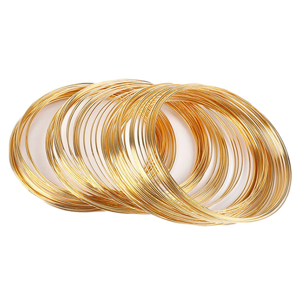 100 Cirkels Sieraden Wire Bangle Armband Maken Kralen Wire Wrap Diy Sieraden Maken Ketting Geheugen Koord