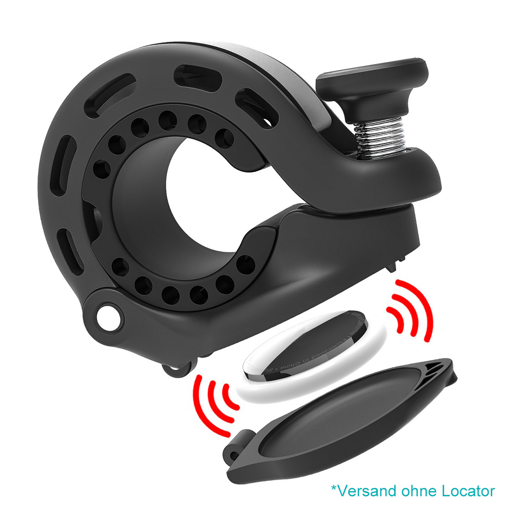5-1 Juego de timbre de bicicleta para Apple AirTag aleación de aluminio MTB bocina de ciclismo antirrobo timbre de manillar de bicicleta para bicicleta de carretera Ebike MTB