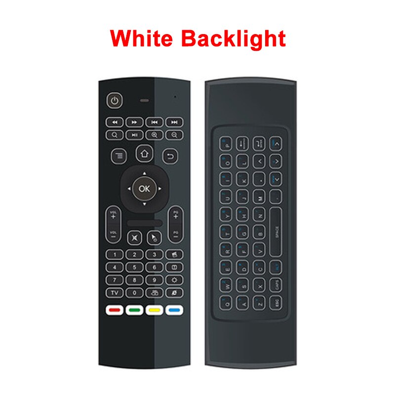 MX3 Backlit Air Mouse T3 Google Smart Ir Afstandsbediening 2.4G Rf Draadloze Toetsenbord Voor X96 Mini H96 Max x2 Pro Android Tv: B